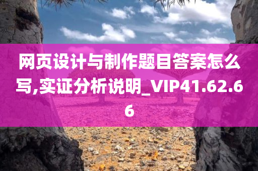 网页设计与制作题目答案怎么写,实证分析说明_VIP41.62.66