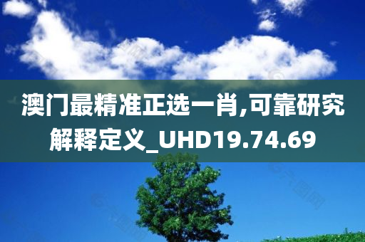 澳门最精准正选一肖,可靠研究解释定义_UHD19.74.69