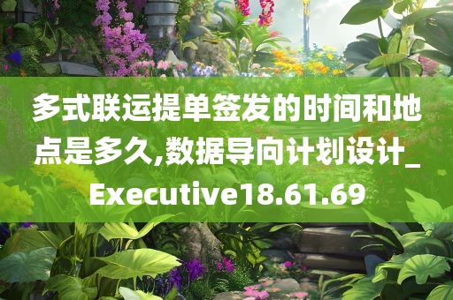 多式联运提单签发的时间和地点是多久,数据导向计划设计_Executive18.61.69