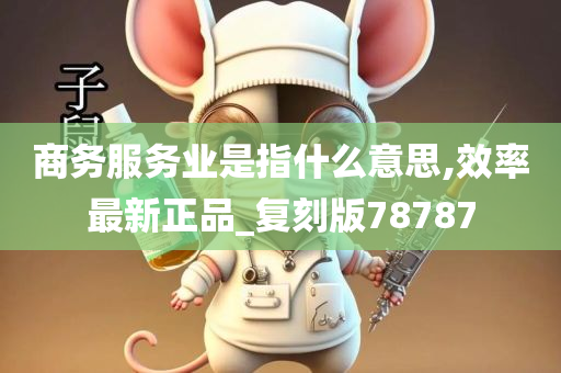 商务服务业是指什么意思,效率最新正品_复刻版78787