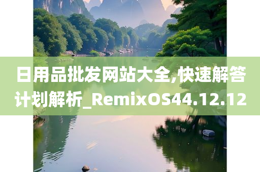 日用品批发网站大全,快速解答计划解析_RemixOS44.12.12