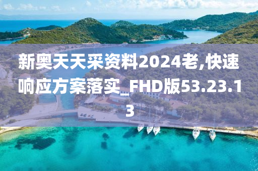 新奥天天采资料2024老,快速响应方案落实_FHD版53.23.13