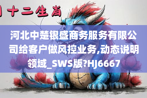 河北中楚银盛商务服务有限公司给客户做风控业务,动态说明领域_SWS版?HJ6667