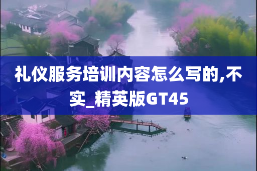 礼仪服务培训内容怎么写的,不实_精英版GT45