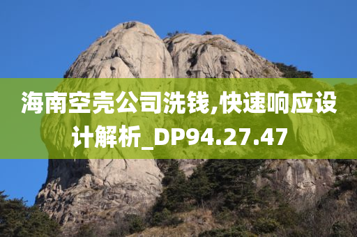 海南空壳公司洗钱,快速响应设计解析_DP94.27.47