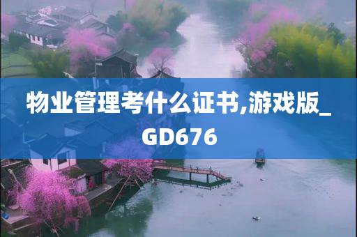 物业管理考什么证书,游戏版_GD676