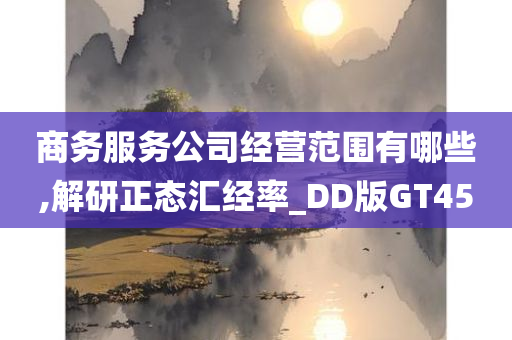 商务服务公司经营范围有哪些,解研正态汇经率_DD版GT45