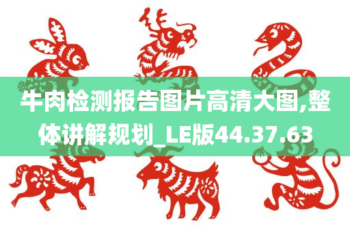 牛肉检测报告图片高清大图,整体讲解规划_LE版44.37.63