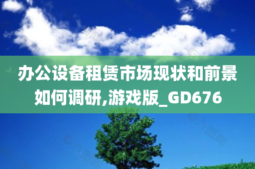 办公设备租赁市场现状和前景如何调研,游戏版_GD676