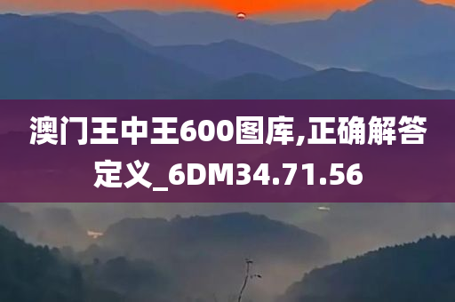 澳门王中王600图库,正确解答定义_6DM34.71.56