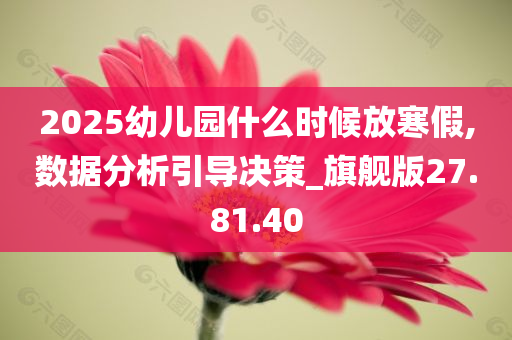 2025幼儿园什么时候放寒假,数据分析引导决策_旗舰版27.81.40