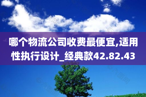 哪个物流公司收费最便宜,适用性执行设计_经典款42.82.43