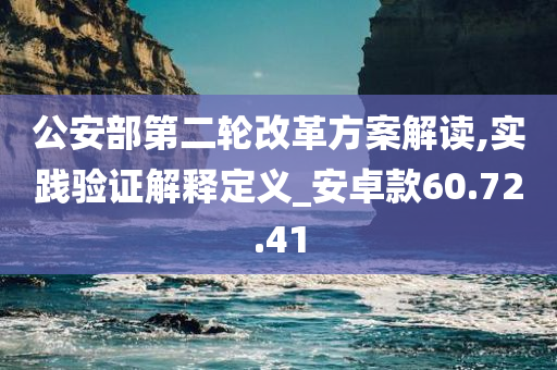 公安部第二轮改革方案解读,实践验证解释定义_安卓款60.72.41