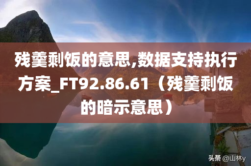 残羹剩饭的意思,数据支持执行方案_FT92.86.61（残羹剩饭的暗示意思）