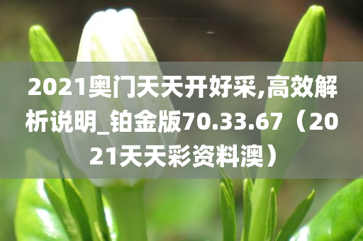 2021奥门天天开好采,高效解析说明_铂金版70.33.67（2021天天彩资料澳）