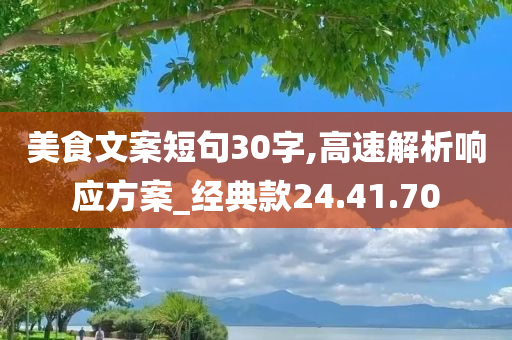 美食文案短句30字,高速解析响应方案_经典款24.41.70