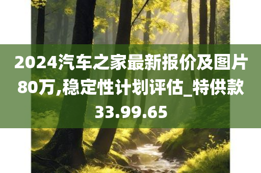 2024汽车之家最新报价及图片80万,稳定性计划评估_特供款33.99.65