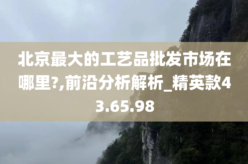 北京最大的工艺品批发市场在哪里?,前沿分析解析_精英款43.65.98