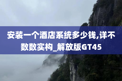 安装一个酒店系统多少钱,详不数数实构_解放版GT45