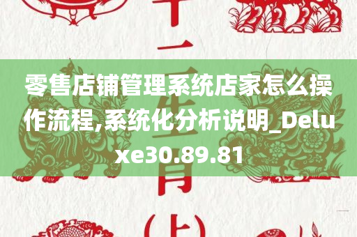 零售店铺管理系统店家怎么操作流程,系统化分析说明_Deluxe30.89.81