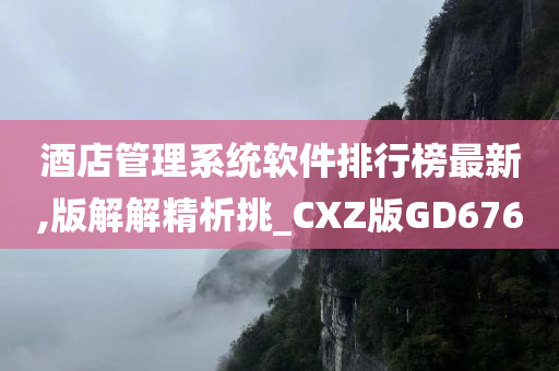 酒店管理系统软件排行榜最新,版解解精析挑_CXZ版GD676