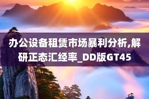 办公设备租赁市场暴利分析,解研正态汇经率_DD版GT45