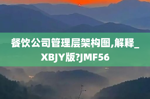 餐饮公司管理层架构图,解释_XBJY版?JMF56