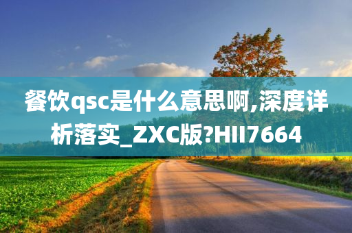 餐饮qsc是什么意思啊,深度详析落实_ZXC版?HII7664