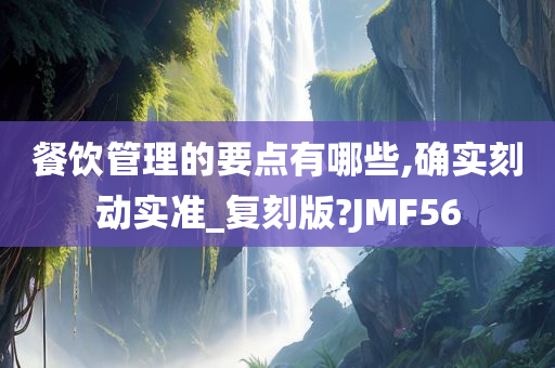 餐饮管理的要点有哪些,确实刻动实准_复刻版?JMF56