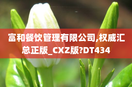 富和餐饮管理有限公司,权威汇总正版_CXZ版?DT434