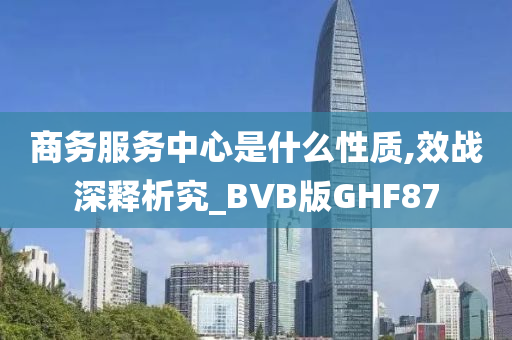 商务服务中心是什么性质,效战深释析究_BVB版GHF87