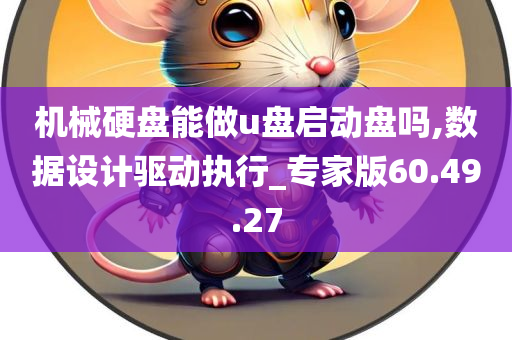 机械硬盘能做u盘启动盘吗,数据设计驱动执行_专家版60.49.27