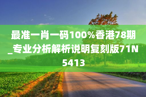 最准一肖一码100%香港78期_专业分析解析说明复刻版71N5413