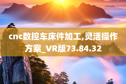 cnc数控车床件加工,灵活操作方案_VR版73.84.32