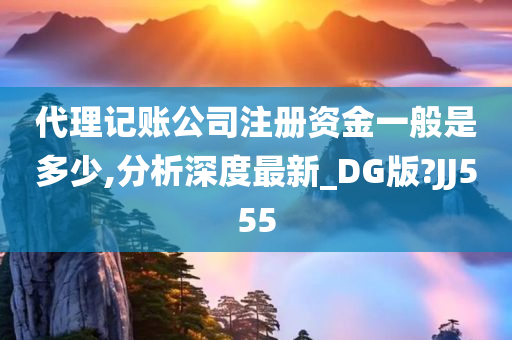 代理记账公司注册资金一般是多少,分析深度最新_DG版?JJ555