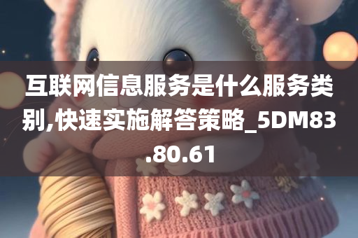 互联网信息服务是什么服务类别,快速实施解答策略_5DM83.80.61