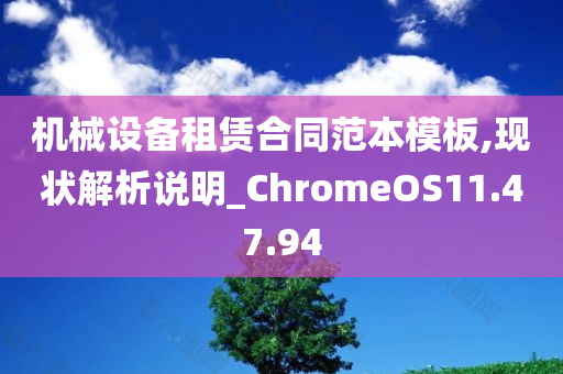 机械设备租赁合同范本模板,现状解析说明_ChromeOS11.47.94