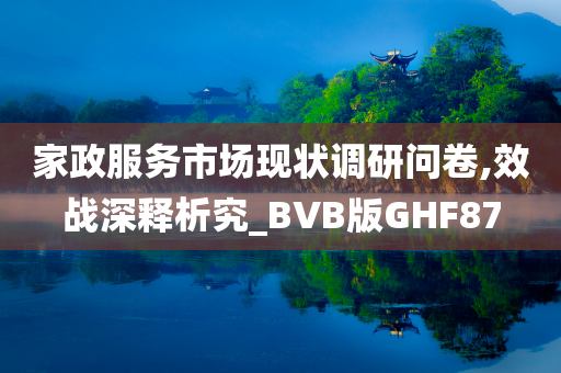 家政服务市场现状调研问卷,效战深释析究_BVB版GHF87