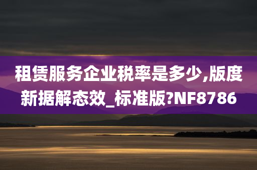 租赁服务企业税率是多少,版度新据解态效_标准版?NF8786