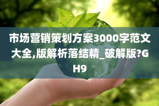 市场营销策划方案3000字范文大全,版解析落结精_破解版?GH9