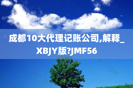 成都10大代理记账公司,解释_XBJY版?JMF56