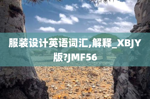 服装设计英语词汇,解释_XBJY版?JMF56