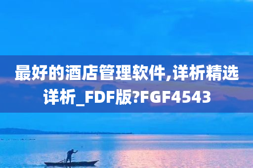 最好的酒店管理软件,详析精选详析_FDF版?FGF4543