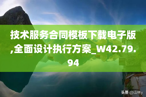 技术服务合同模板下载电子版,全面设计执行方案_W42.79.94