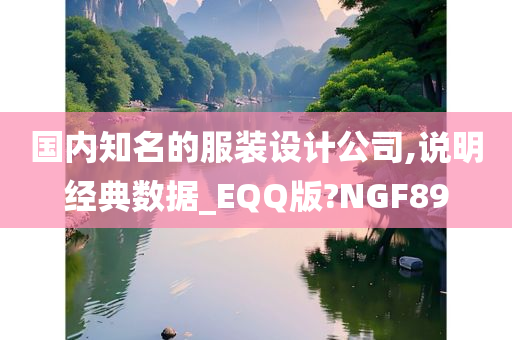 国内知名的服装设计公司,说明经典数据_EQQ版?NGF89