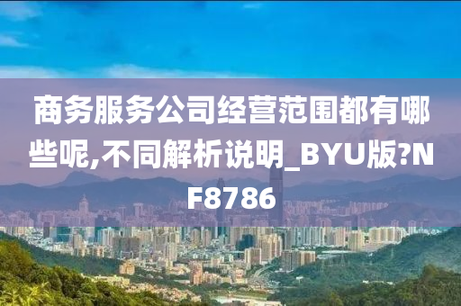 商务服务公司经营范围都有哪些呢,不同解析说明_BYU版?NF8786