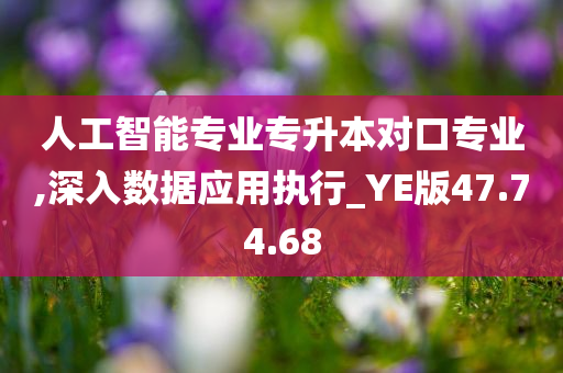 人工智能专业专升本对口专业,深入数据应用执行_YE版47.74.68