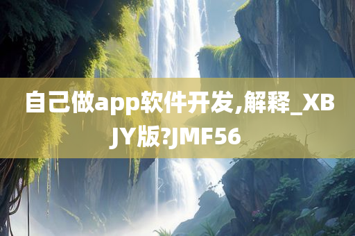 自己做app软件开发,解释_XBJY版?JMF56