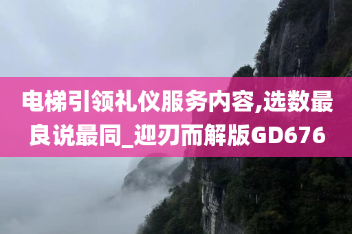 电梯引领礼仪服务内容,选数最良说最同_迎刃而解版GD676