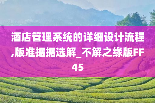 酒店管理系统的详细设计流程,版准据据选解_不解之缘版FF45